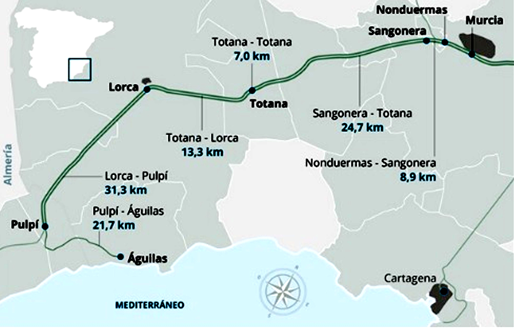Más de 775.000 euros para una base de montaje y acopio de material para las obras del tramo Murcia-Lorca